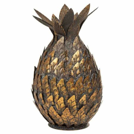 Kandelaar Alexandra House Living Gouden Ijzer 18 x 28 x 18 cm ananas