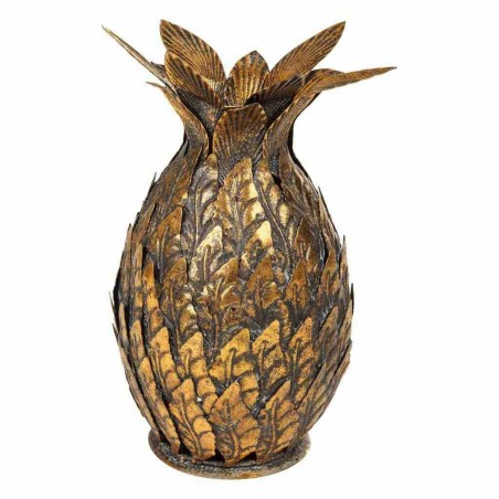Chandelier Alexandra House Living Doré Fer 15 x 26 x 15 cm Ananas