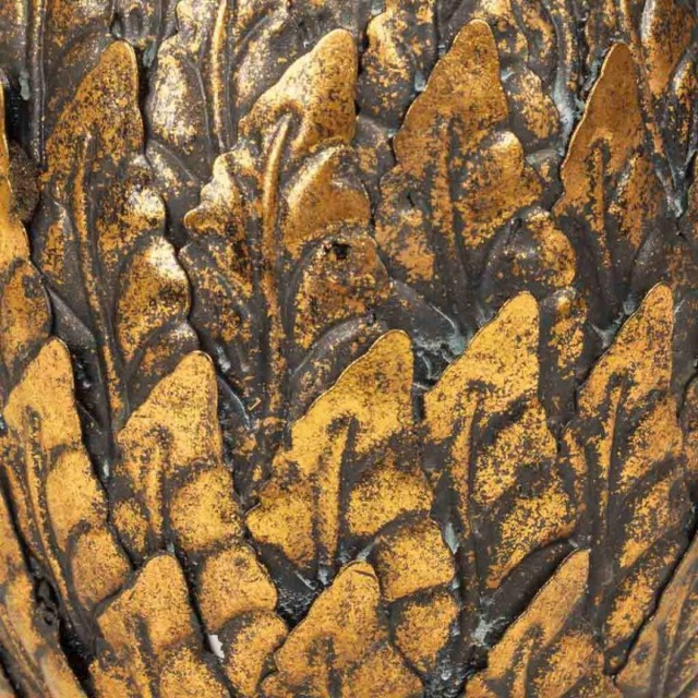 Kandelaar Alexandra House Living Gouden Ijzer 15 x 26 x 15 cm ananas