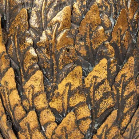 Kerzenhalter Alexandra House Living Gold Eisen 15 x 26 x 15 cm Ananas