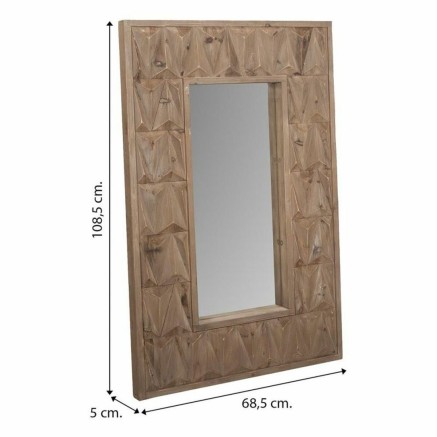 Wall mirror Alexandra House Living White 10 x 114 x 73 cm Rectangular 2