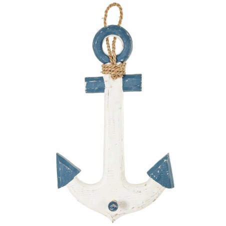 Hanging decoration Alexandra House Living White 6 x 40 x 30 cm Anchor