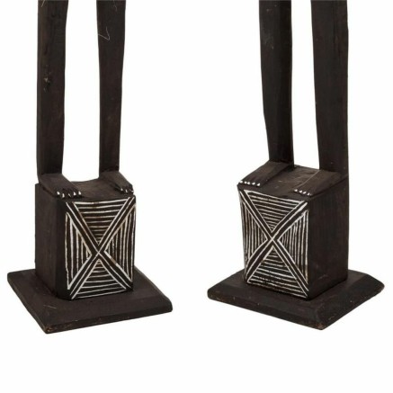 Set of Figures Alexandra House Living Brown Wood Ethnic 11 x 100 x 11 2