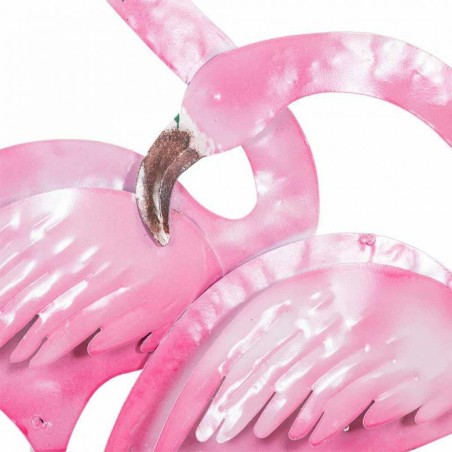 Wall Decoration Alexandra House Living Multicolour Metal Pink flamingo