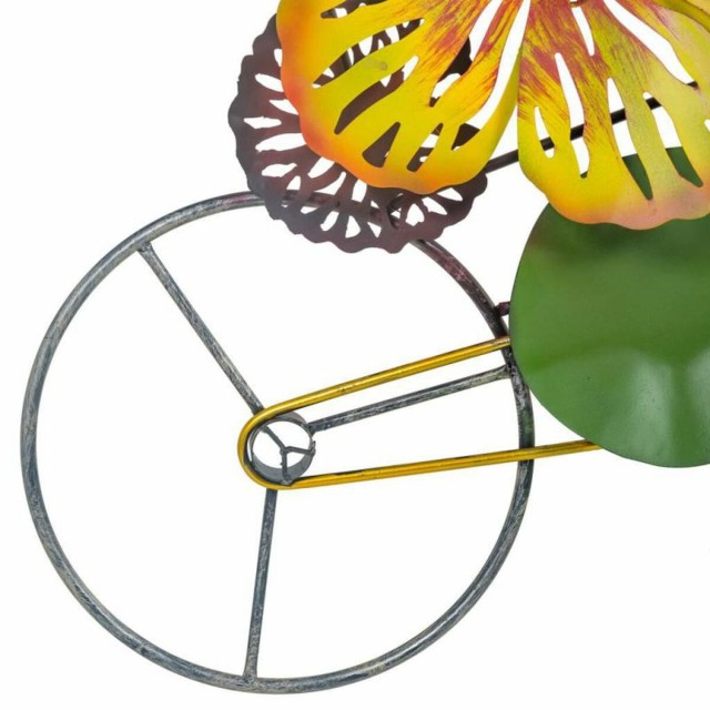 Décoration murale Alexandra House Living Multicouleur Métal Fleurs 8