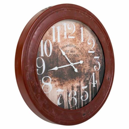Orologio da Parete Alexandra House Living Rosso Legno di abete Legno M