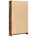 Bibliothèque chêne fumé 80x24x143 cm bois d'ingénierie