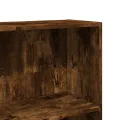 Bibliothèque chêne fumé 80x24x143 cm bois d'ingénierie