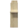 Étagères murales 2pcs chêne sonoma 38x12x38cm bois d'ingénierie