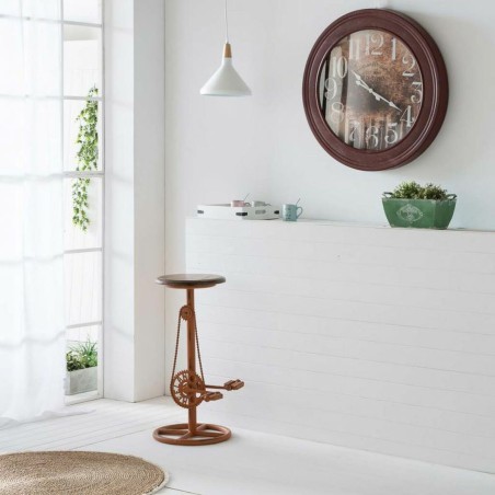 Horloge Murale Alexandra House Living Rouge Bois d'épicéa Bois MDF 8