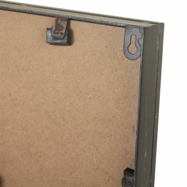 Reloj de Pared Alexandra House Living Negro Vidrio Hierro Madera MDF 7