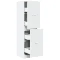 Armoire d'apothicaire blanc 40x41x144,5 cm bois d'ingénierie