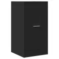 Armoire d'apothicaire noir 40x41x77,5 cm bois d'ingénierie