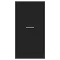 Armoire d'apothicaire noir 40x41x77,5 cm bois d'ingénierie