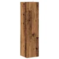 Armoire d'angle vieux bois 33x33x132 cm bois d'ingénierie