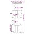 Armoire d'angle vieux bois 33x33x132 cm bois d'ingénierie