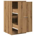 Armoire d'apothicaire chêne artisanal bois d'ingénierie