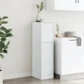 Armoire d'apothicaire blanc 30x41x118 cm bois d'ingénierie