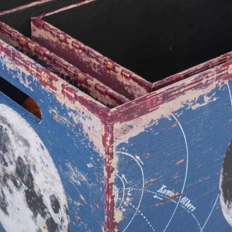 Storage Box Alexandra House Living Canvas MDF Wood 28 x 24 x 48 cm 42