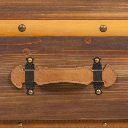 Portabottiglie Alexandra House Living Naturale Legno di abete 60 x 55 2