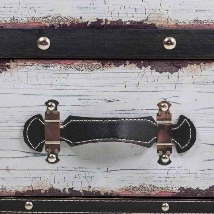 Flaschenregal Alexandra House Living Weiß Leinwand Holz MDF 60 x 55 x 2