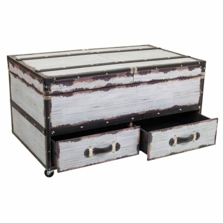 Botellero Alexandra House Living Blanco Lienzo Madera MDF 60 x 55 x 10