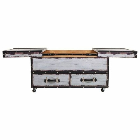 Botellero Alexandra House Living Blanco Lienzo Madera MDF 60 x 55 x 10