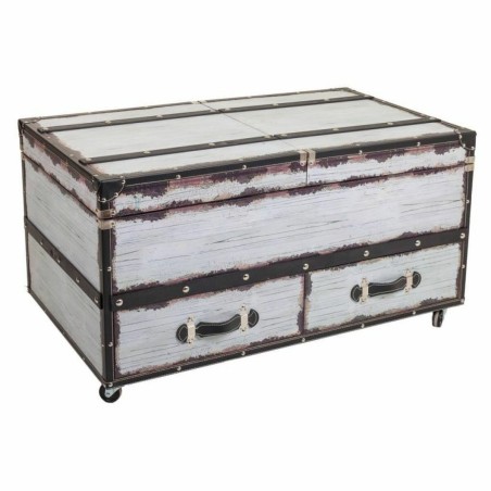 Range Bouteilles Alexandra House Living Blanc Toile Bois MDF 60 x 55 x