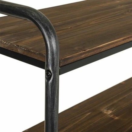 Regal Alexandra House Living Braun Grau Holz Metall 34 x 129 x 98 cm M 2