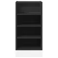 Armoire de plancher noir 40x44,5x81,5 cm bois d'ingénierie