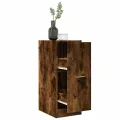 Armoire d'apothicaire chêne fumé 30x41x77,5cm bois d'ingénierie