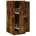Armoire d'apothicaire chêne fumé 30x41x77,5cm bois d'ingénierie