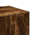 Armoire d'apothicaire chêne fumé 30x41x77,5cm bois d'ingénierie