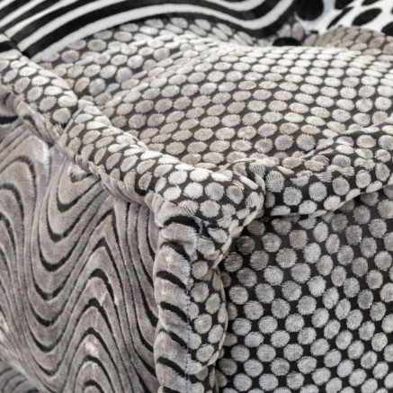 Coussin Alexandra House Living Blanc Noir 80 x 20 x 80 cm 2