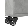 Chariot de rangement étroit gris béton bois d'ingénierie