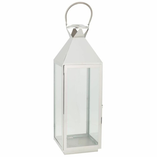 Lykta Alexandra House Living Zilver Glas Roestvrij staal 23 x 72 x 24