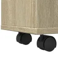 Meuble étroit de salle de bain à roulettes chêne sonoma
