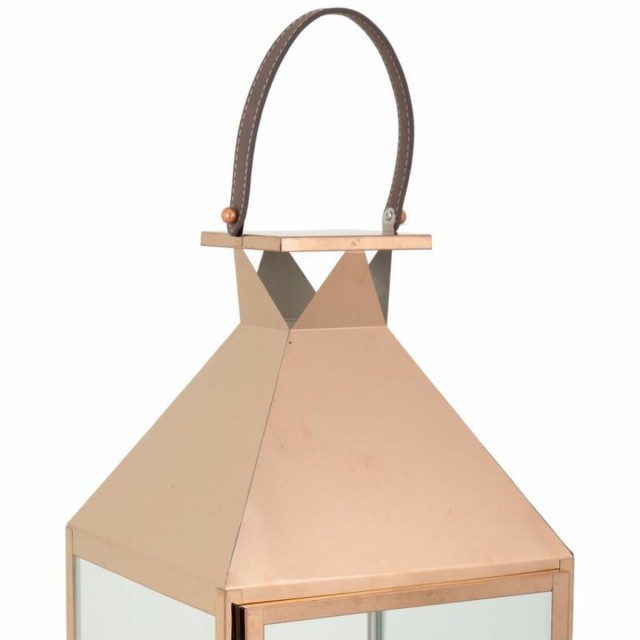 Lantern Alexandra House Living Copper Glass Stainless steel 28 x 66 x