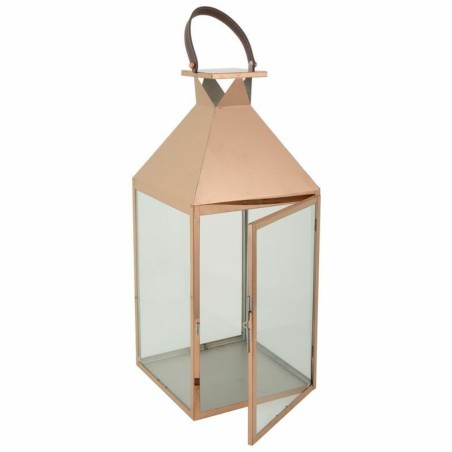 Lantern Alexandra House Living Copper Glass Stainless steel 28 x 66 x