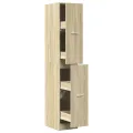 Armoire d'apothicaire chêne sonoma bois d'ingénierie