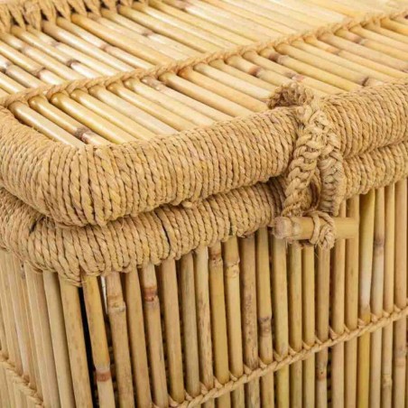 Panier à linge Alexandra House Living Naturel Bambou Corde 52 x 40 x