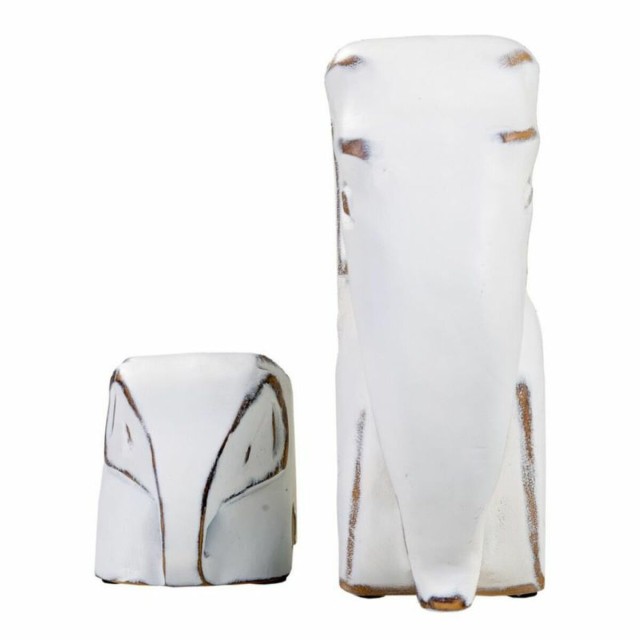 Figura Decorativa Alexandra House Living Blanco Elefante 8 x 21 x 25 c