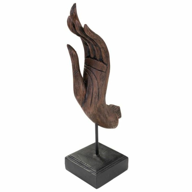 Figurine Décorative Alexandra House Living Marron Noir Main 12 x 43 x