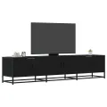 Meuble TV noir 180x35x41 cm bois d'ingénierie