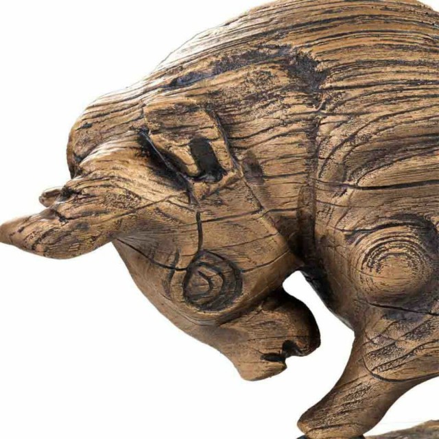 Decoratieve figuren Alexandra House Living Gouden Stier 18 x 30 x 53 c