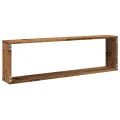 Étagères cube murales 2 pcs vieux bois 100x15x30 cm
