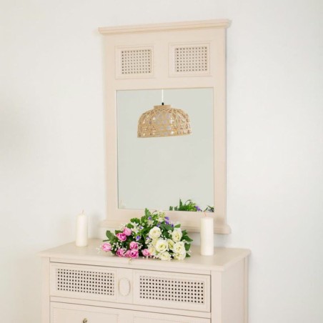 Specchio da parete Alexandra House Living Grigio Rosa 90 x 4 x 60 cm R