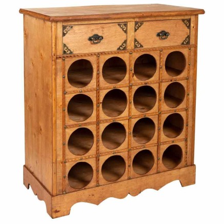Bottle rack Alexandra House Living PVC Wood Iron 31 x 69 x 63 cm With