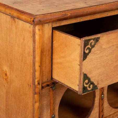 Botellero Alexandra House Living PVC Madera Hierro 31 x 69 x 63 cm Con