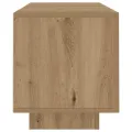 Meuble TV avec lumières LED chêne artisanal bois d'ingénierie